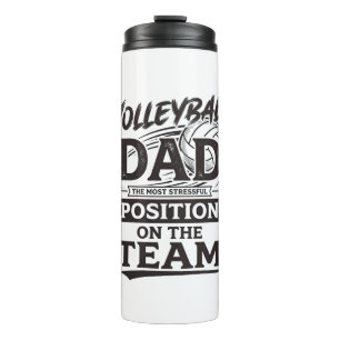 Volleyball Dad Funny Vintage Team Position Shirt_1 Thermal Tumbler