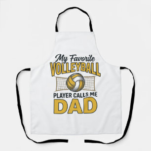 Volleyball Dad My Favourite Player Calls Me Dad De Apron