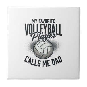 Volleyball Dad My Favourite Player Calls Me Dad De Ceramic Tile