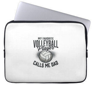 Volleyball Dad My Favourite Player Calls Me Dad De Laptop Sleeve