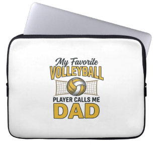 Volleyball Dad My Favourite Player Calls Me Dad De Laptop Sleeve