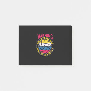 Volleyball Dad Will Yell Loudly Post-it Notes