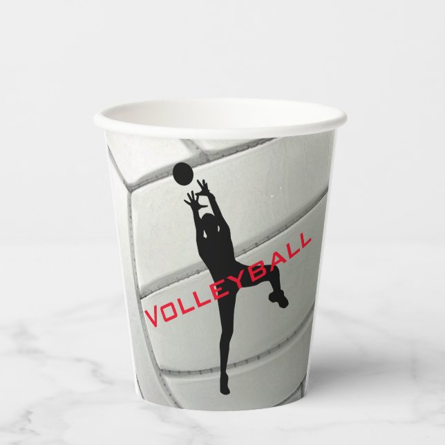 Volleyball Design Paper Cup (Front)
