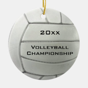 Volleyball Design Round Ornament