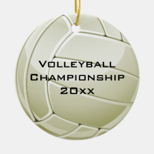 Volleyball Design Round Ornament