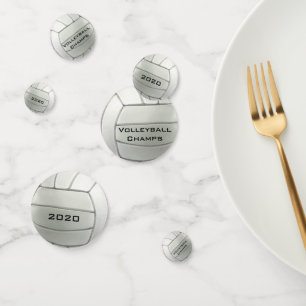 Volleyball Design Table Confetti