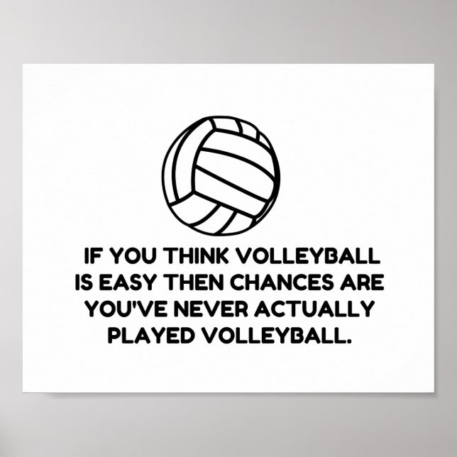 VOLLEYBALL EASY POSTER (Front)