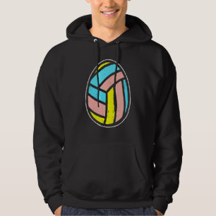 Volleyball Egg Cute Easter Ball Sports Player Hoodie