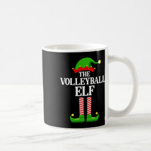 Volleyball Elf Family Matching Group Funny Christm Coffee Mug