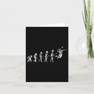 Volleyball Evolution Of Man Funny Vball Player Bea Card
