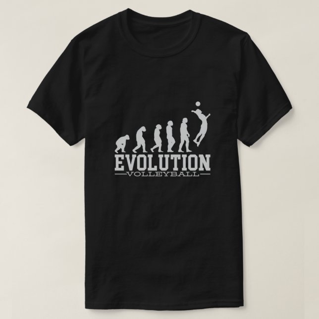 Volleyball Evolution Volley Player Coach Hitter Se T-Shirt (Design Front)