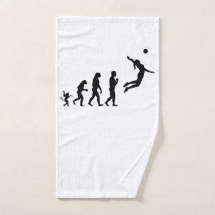 Volleyball  evolution, #Volleyball Hand Towel