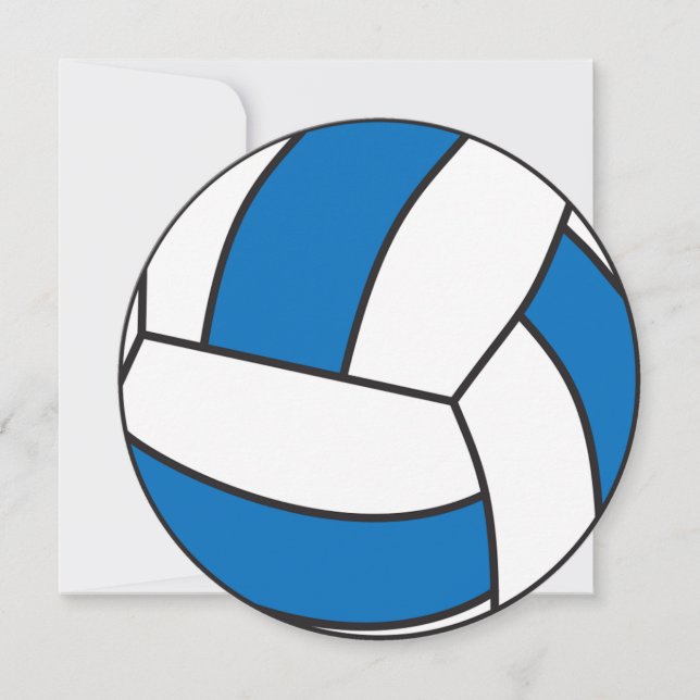 Volleyball Flat Thank You Card (Front)