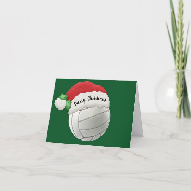Volleyball Folded Greeting Card (Front)