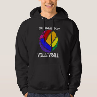 Volleyball For Men Women Volleyball Sport Player Hoodie