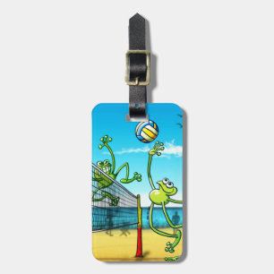 Volleyball Frog Luggage Tag