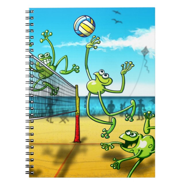 Volleyball Frog Notebook (Front)