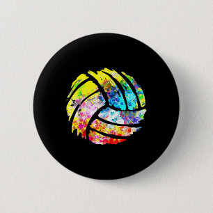 Volleyball Fun gifts for dad mum player coach  6 Cm Round Badge