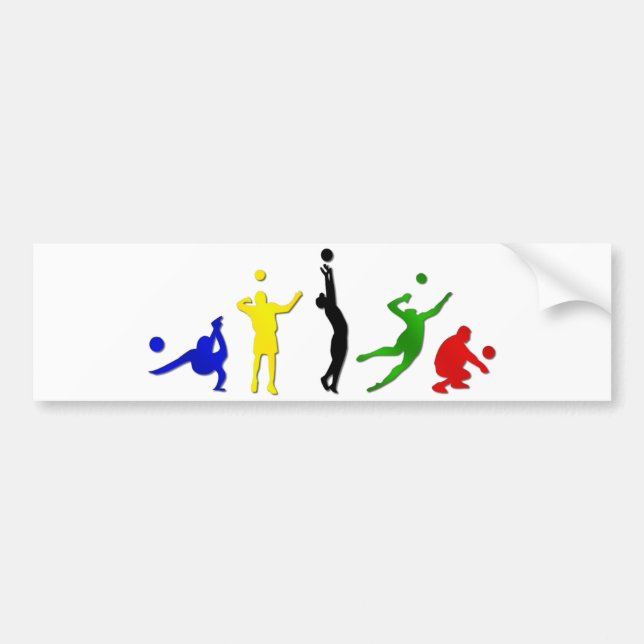 volleyball games bumper sticker (Front)