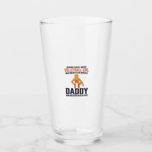 Volleyball Girl Daddy Vintage Engraving Shirt Desi Glass