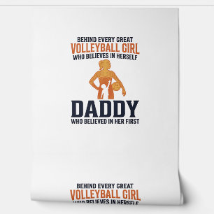 Volleyball Girl Daddy Vintage Engraving Shirt Desi Wallpaper