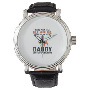 Volleyball Girl Daddy Vintage Engraving Shirt Desi Watch