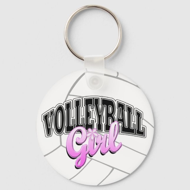 Volleyball Girl Keychain (Front)