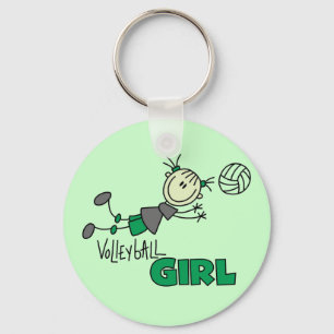 Volleyball Girl Tshirts and Gifts Key Ring