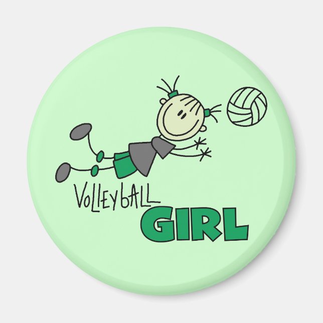Volleyball Girl Tshirts and Gifts Magnet (Front)