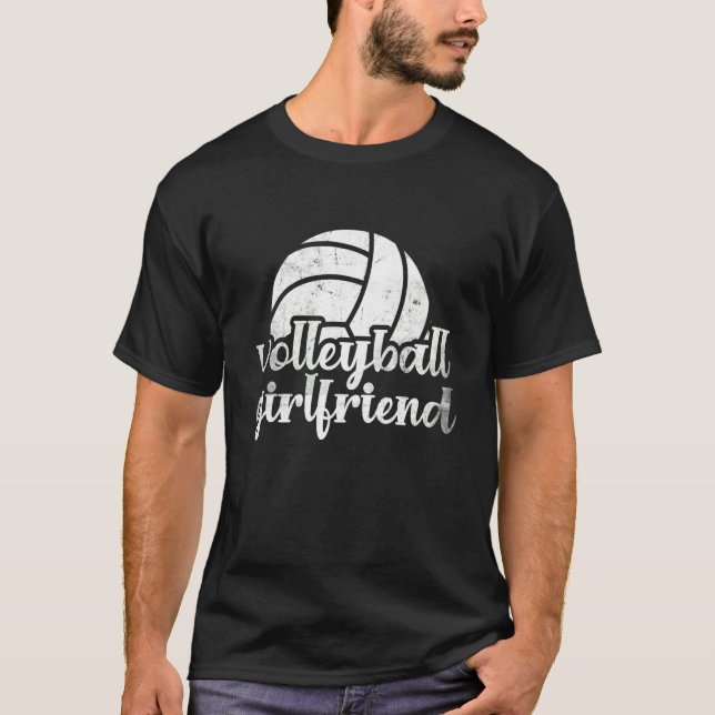 Volleyball Girlfriend Coach Fan Player  2 T-Shirt (Front)