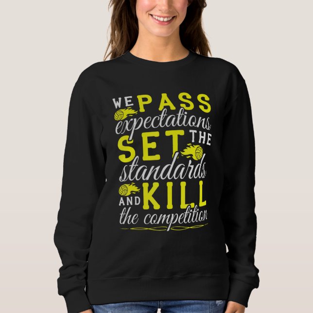 Volleyball Girls Team Sweatshirt (Front)