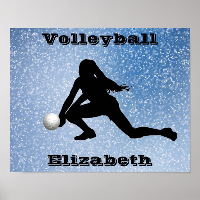 Volleyball Glam    Poster (Front)