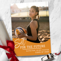 Volleyball Graduation Announcement Invitation