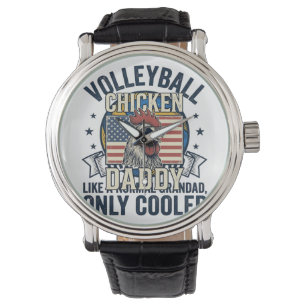 Volleyball Grandad Vintage Funny Shirt Design_1 Watch