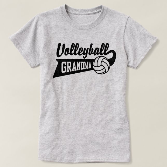 Volleyball Grandma T-Shirt (Design Front)