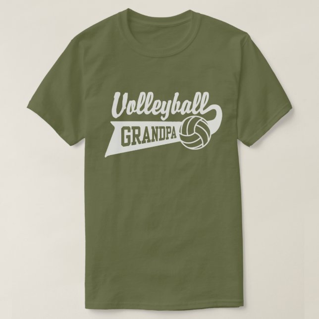 Volleyball Grandpa T-Shirt (Design Front)