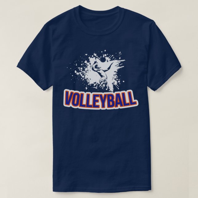 Volleyball Handball Geschenk 6 T-Shirt (Design Front)