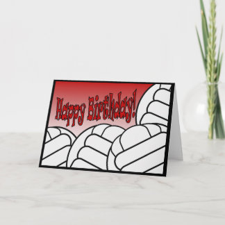 Volleyball - Happy Birthday from Biggest Fan! Card