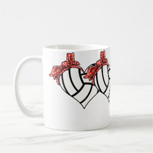 Volleyball Heart Volleyball Mum Volleyball Coffee Mug