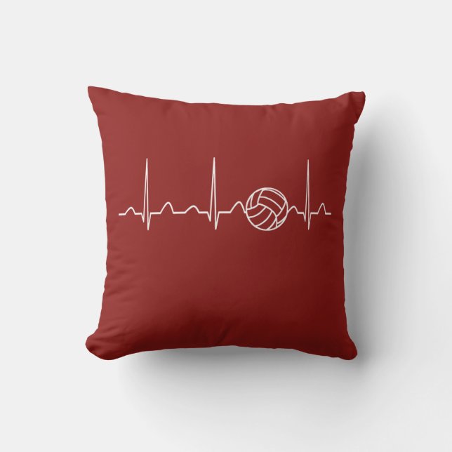 VOLLEYBALL HEARTBEAT CUSHION (Front)
