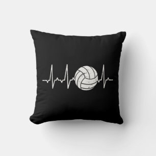 Volleyball Heartbeat Cute Fun Cushion