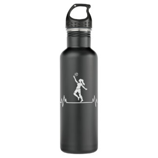 Volleyball Heartbeat Funny Volleyball Sport Gift 710 Ml Water Bottle