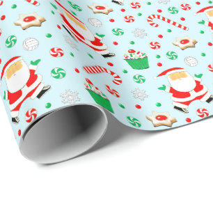 Volleyball Holiday Gift Wrapping Paper