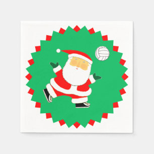 Volleyball Holiday Party Napkin