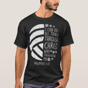 Volleyball i can do things Bible Verse God Jesus G T-Shirt