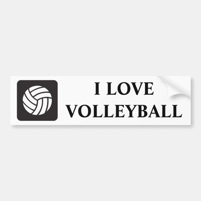 Volleyball Icon Bumper Sticker (Front)