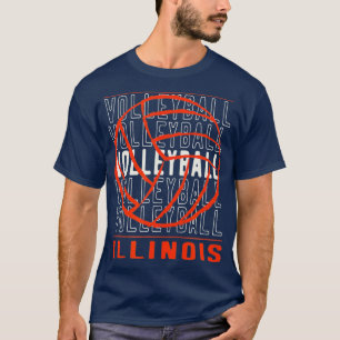 Volleyball Illinois  T-Shirt
