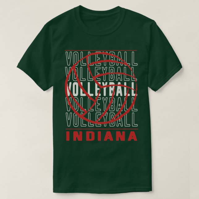Volleyball Indiana T-Shirt (Design Front)