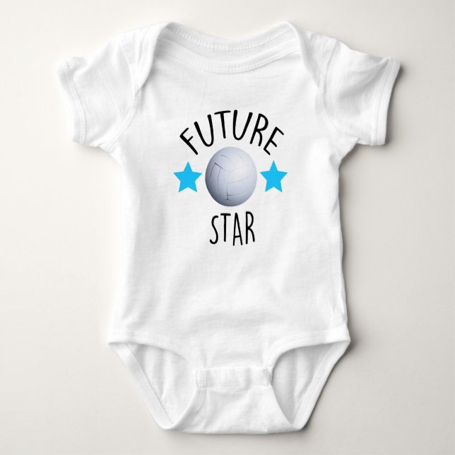 Volleyball Infant Bodysuit, Volleyball Gift Baby Bodysuit (Front)