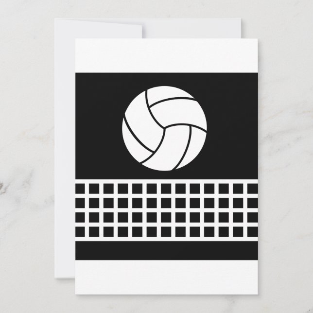 Volleyball Invitations (Front)